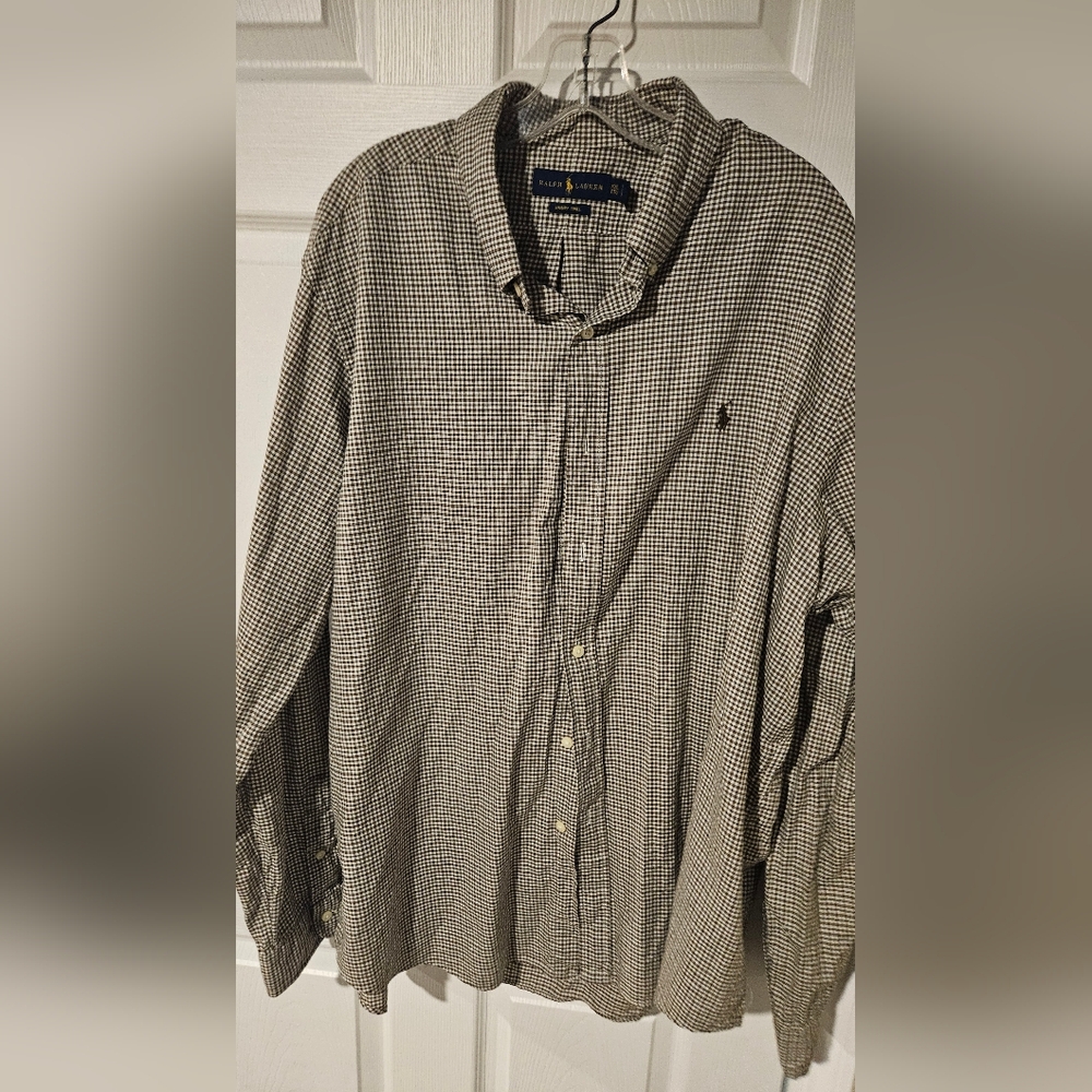 Ralph Lauren Black and White Gingham Shirt
